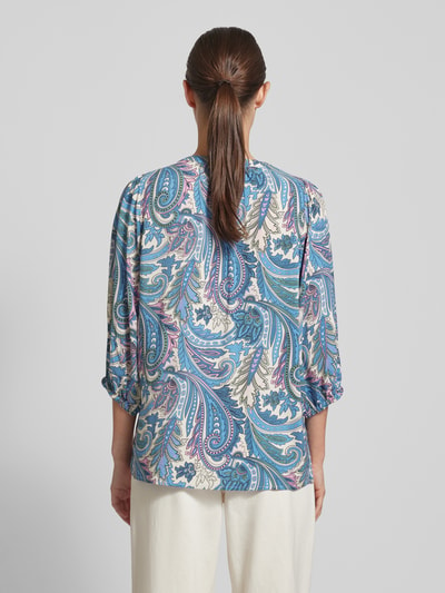 Soyaconcept Blouse met paisleymotief, model 'Donia' Blauw - 5