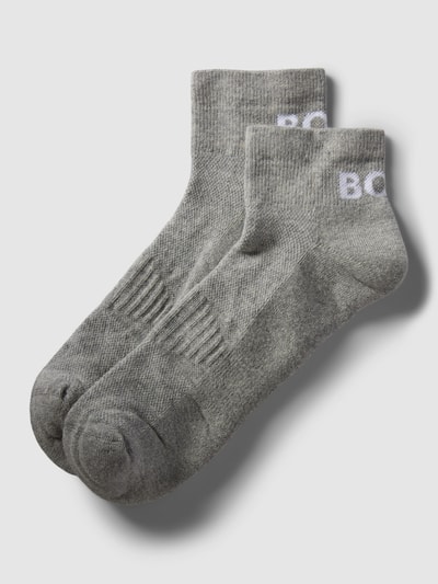 BOSS Socken mit Label-Print im 2er-Pack Mittelgrau 1