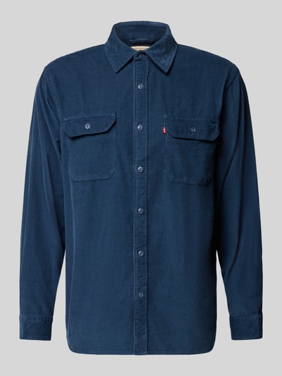 Levi's® Relaxed Fit Freizeithemd mit Kentkragen Modell 'JACKSON WORKER' Marine 2