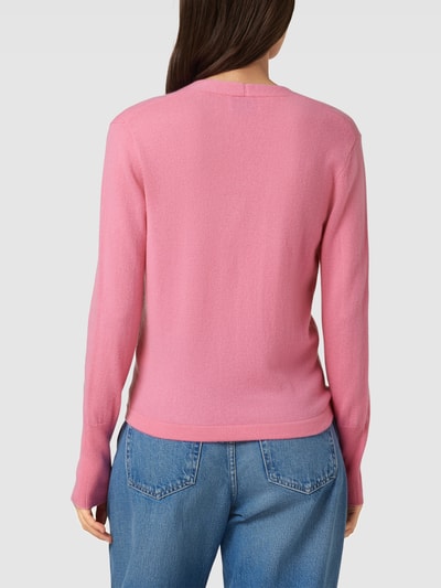 Herzensangelegenheit Gebreide pullover in wikkellook met elastische boorden Roze - 5
