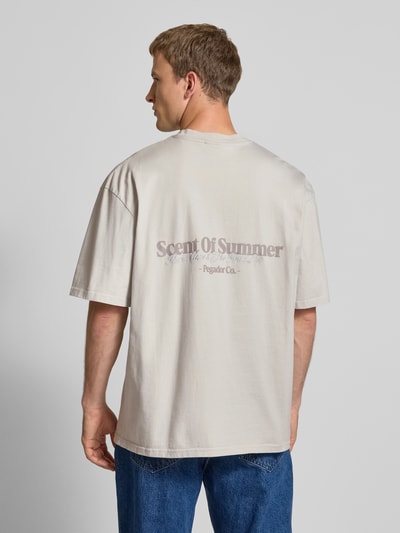 Pegador Oversized T-Shirt mit Rundhalsausschnitt Hellgrau 4