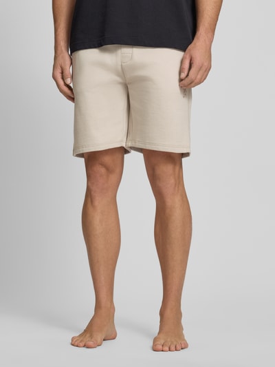 BOSS Sweatshorts mit Tunnelzug aus reiner Baumwolle Beige 4
