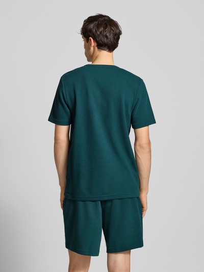 adidas Originals T-shirt met labelstitching Donkergroen - 5