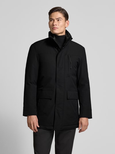 Christian Berg Men Jacke mit Stehkragen und Pattentaschen Black 4