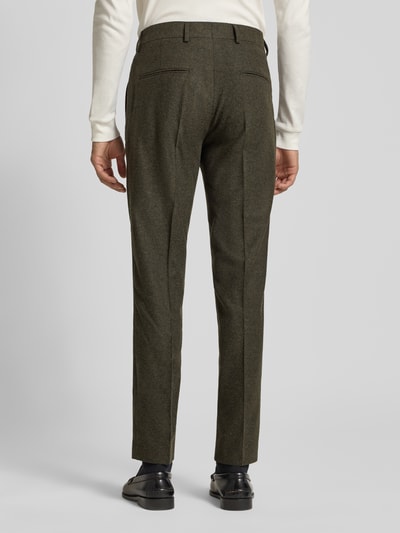 Tiger of Sweden Slim Fit Hose aus Woll-Mix mit Baumwoll-Anteil Modell 'Tenuta' Dunkelgruen 5