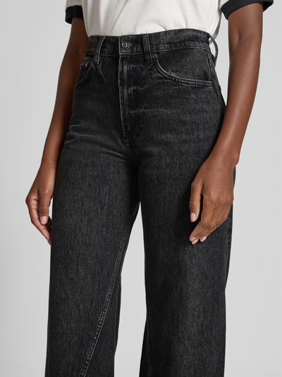 Anine Bing Wide Fit Jeans im 5-Pocket-Design Black 3