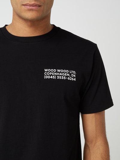 Wood Wood T-shirt van biologisch katoen  Zwart - 3