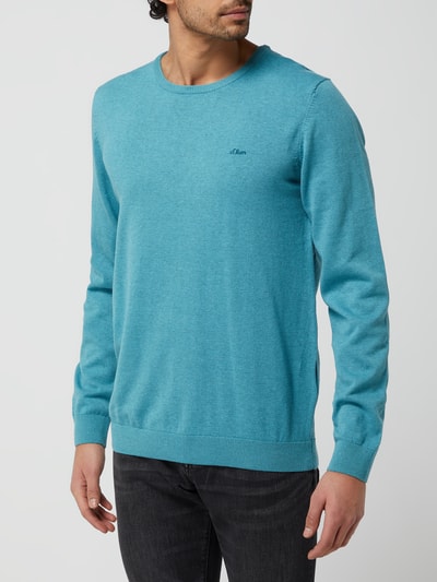 s.Oliver RED LABEL Pullover aus Baumwolle  Aqua Melange 4