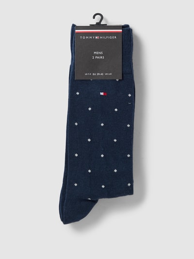 Tommy Hilfiger Sokken met labeldetails in een set van 2 paar Donkerblauw - 3