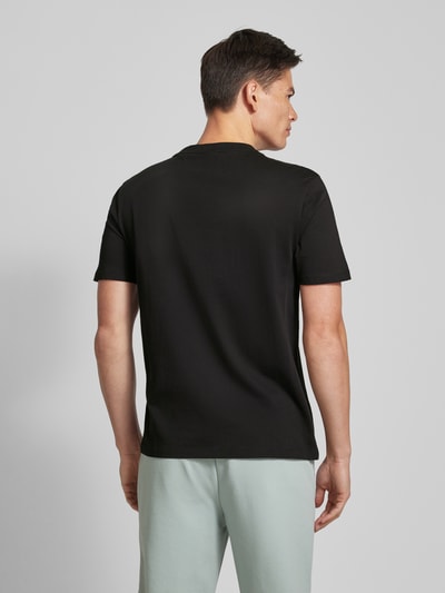 HUGO T-Shirt mit Label-Print Modell 'Daqerio' Black 5