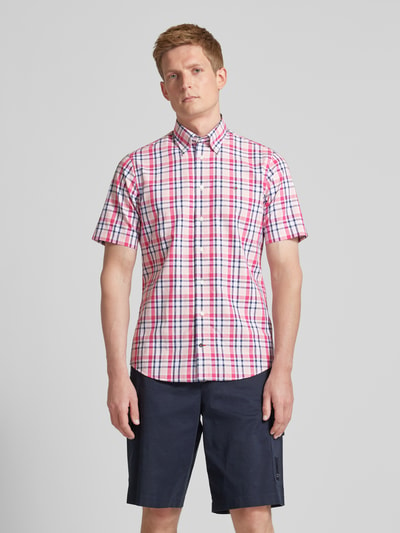 Tommy Hilfiger Regular fit zakelijk overhemd met button-downkraag Roze - 4