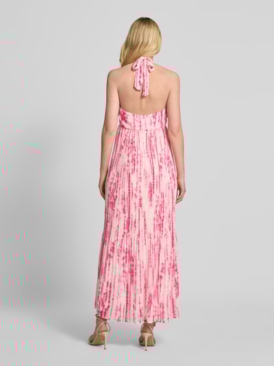 ICHI Jurk met halter in wikkellook, model 'NEALLY' Felroze - 5