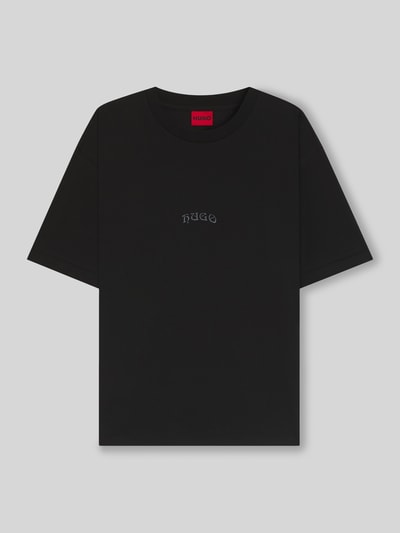 HUGO Oversized T-shirt van puur katoen, model 'DASU' Zwart - 2