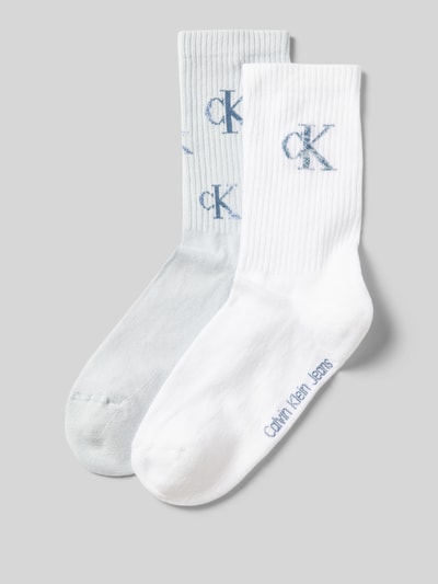 Calvin Klein Jeans Socken mit elastischem Rippenbündchen im 2er-Pack Hellblau 1