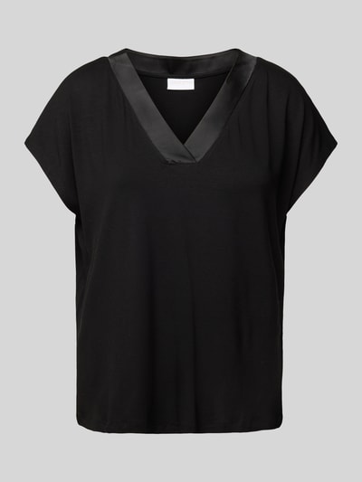 Jake*s Collection T-Shirt mit V-Ausschnitt Black 2