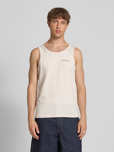 Tommy Jeans Slim Fit Tank Top aus reiner Baumwolle Offwhite Melange 4