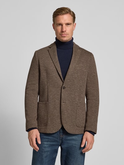 camel active Regular fit 2-knoops colbert met reverskraag Beige - 4