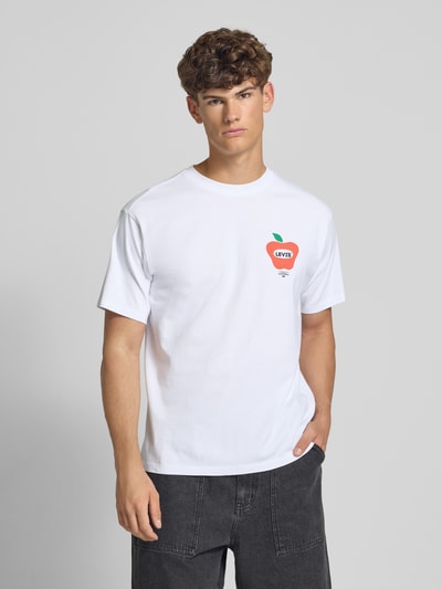 Levi's® T-Shirt mit Motiv- und Label-Print Weiss 4