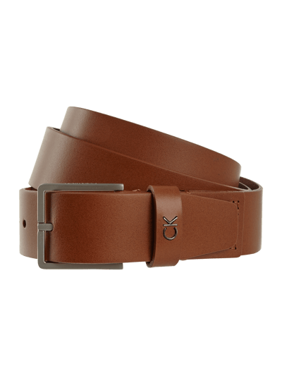 CK Calvin Klein Riem van buffelleer  Donkerbruin - 1