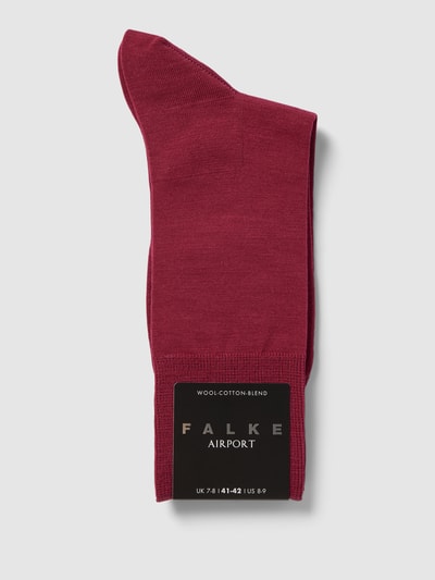 Falke Socken mit elastischem Rippenbündchen Modell 'AIRPORT' Pflaume 3