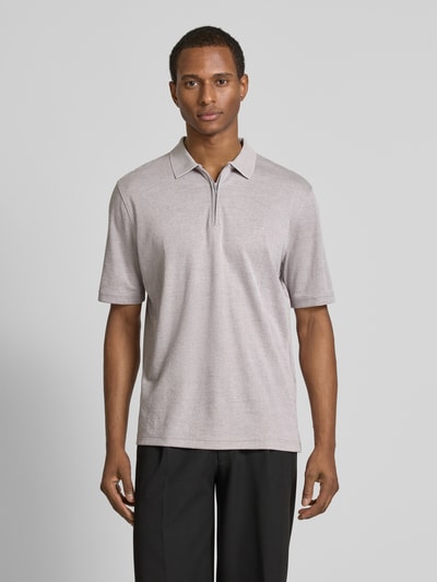 Christian Berg Men Poloshirt mit Polokragen Mittelgrau 4