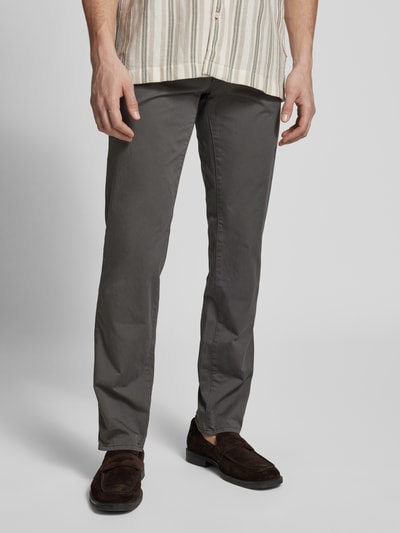 Brax Regular fit chino in 5-pocketmodel, model 'ULTRALIGHT' Antraciet - 4