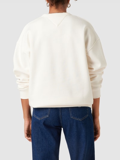 Tommy Jeans Sweatshirt mit Label-Stitching Offwhite 5