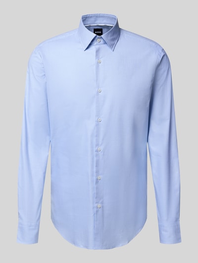 BOSS Koszula biznesowa o kroju regular fit z mieszanki bawełny Jasnoniebieski 2