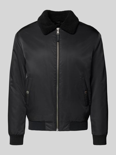 MCNEAL Regular fit jack met platte kraag Zwart - 2