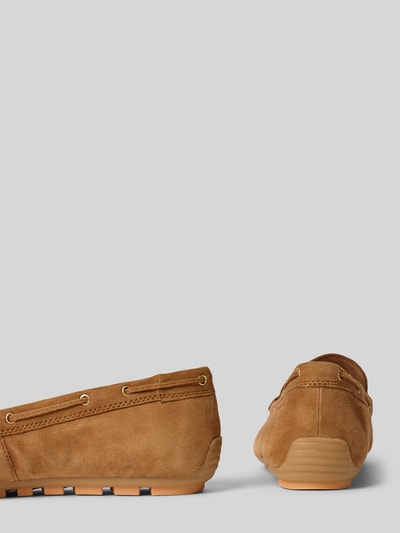 Tamaris Loafers aus Leder mit Label-Details Cognac 2