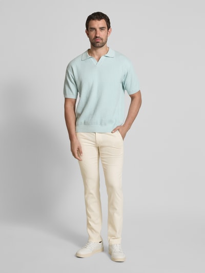 BOSS Orange Slim Fit Chino mit Gesäßtaschen Ecru 1