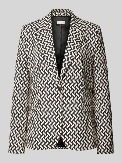 Milano Italy Regular fit blazer met reverskraag Zwart - 2