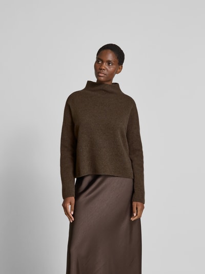 Filippa K Pullover mit Stehkragen Hellbraun 4