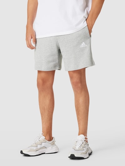 ADIDAS SPORTSWEAR Sweatshorts met labelstitching Lichtgrijs gemêleerd - 4