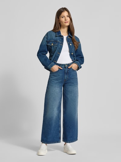 HUGO Regular Fit Wide Leg Jeans aus reiner Baumwolle Modell 'Geredith' Blau 1