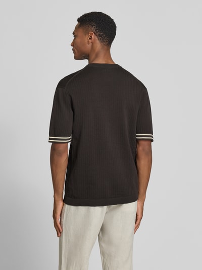 DRYKORN Strickshirt mit Rundhalsausschnitt Modell 'DERICO' Dunkelbraun 5