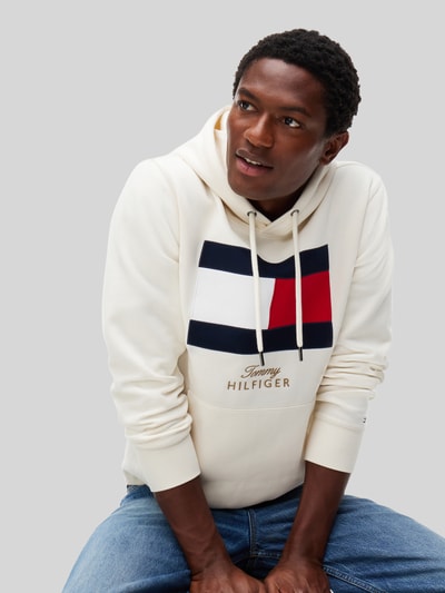 Tommy Hilfiger Hoodie mit Logo-Print Offwhite 3