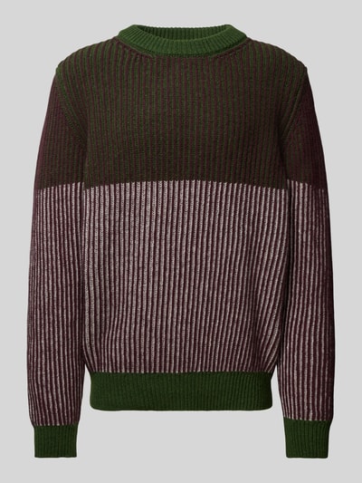 Thinking Mu Gebreide pullover met ronde hals Groen - 2