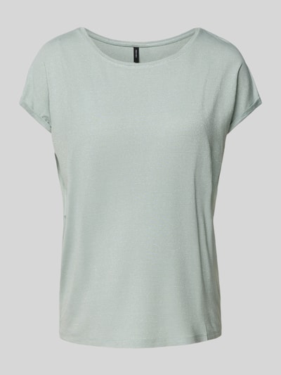 Vero Moda Comfort Fit T-Shirt mit Effekt Garn Modell 'LAVA' Schilf 2