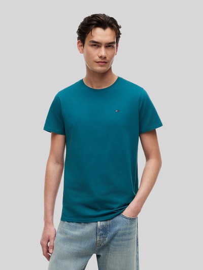 Tommy Jeans regular fit T-shirt van puur katoen Petrol - 4