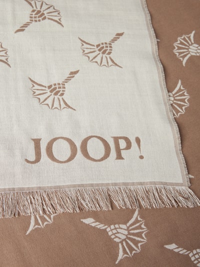 JOOP! Collection Schal mit Label-Details Modell 'Feris' Sand 2