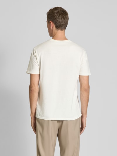 Polo Ralph Lauren Regular Fit T-Shirt aus Baumwoll-Leinen-Mix Offwhite 5