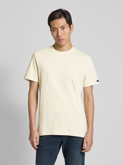 PME Legend T-Shirt mit Label-Patch Offwhite 4