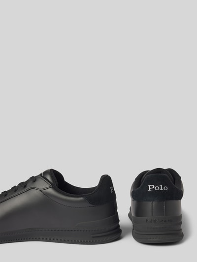 Polo Ralph Lauren Ledersneaker mit Logo- und Label-Print Modell 'HERITAGE COURT' Black 2