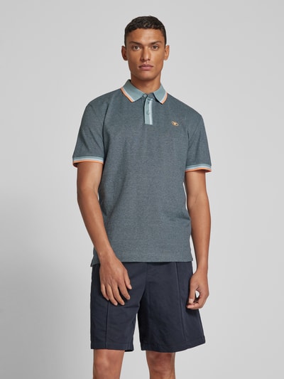 Tom Tailor Regular fit poloshirt met logoprint Antraciet - 4