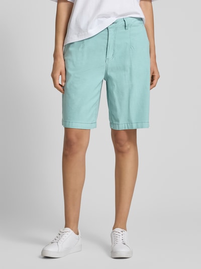 Buena Vista Wide Leg Chino-Shorts mit Eingrifftaschen Tuerkis 4