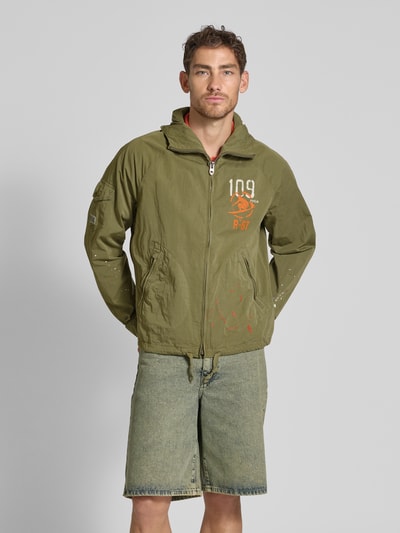 Polo Ralph Lauren Windbreaker met ritszakken Kaki - 4
