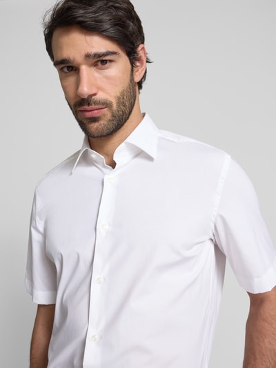 BOSS Business-Hemd mit 1/2-Arm und Kentkragen Modell 'Joe' Weiss 3