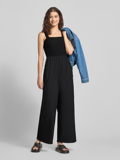 ONLY Regular Fit Jumpsuit mit gesmoktem Rumpf Modell 'ELISE' Black 1