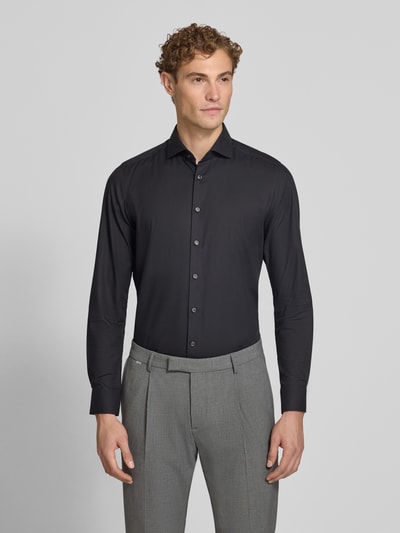 OLYMP Level 5 Body Fit Businesshemd aus Baumwoll-Mix Black 4